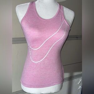 Nike Pink Tank Top with White Accents
